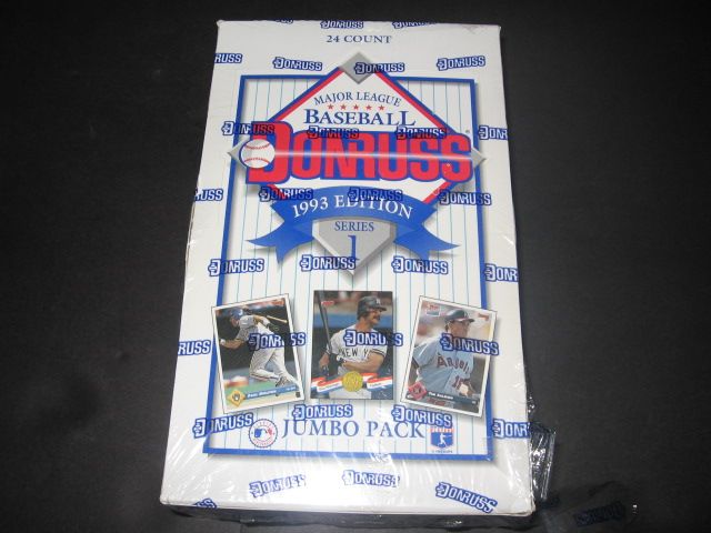 1993 Donruss Baseball Series 1 Jumbo Box (24/23)