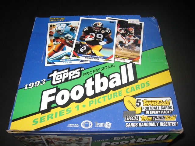 1993 Topps Football Series 1 Jumbo Box