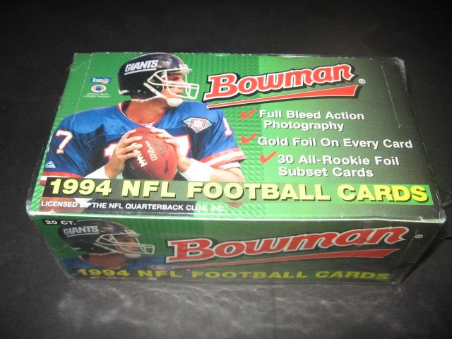 1994 Bowman Football Jumbo Box