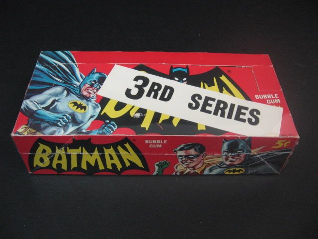 1966 Topps Batman Series B Blue Bat Blue Bat Back Unopened Wax Box