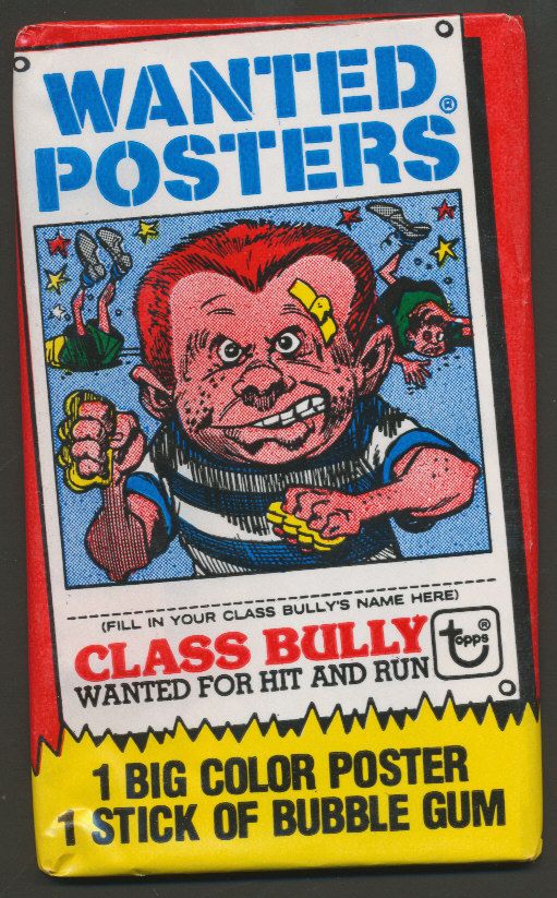 1980 Topps Wanted Posters Unopened Wax Pack