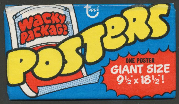 1974 Topps Wacky Package Posters Unopened Wax Pack