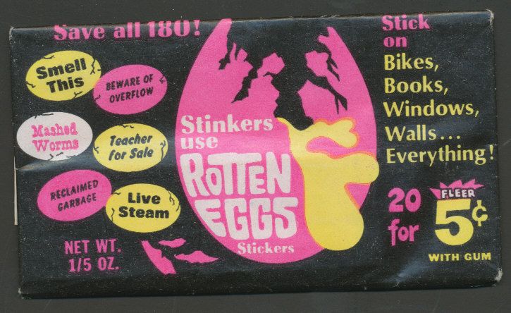 1968 Fleer Rotten Eggs Unopened Wax Pack