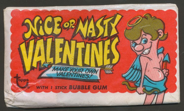 1971 Topps Nice or Nasty Valentines Unopened Wax Pack