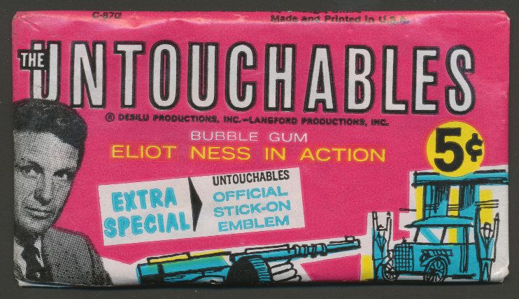 1962 Leaf Untouchables Unopened Wax Pack