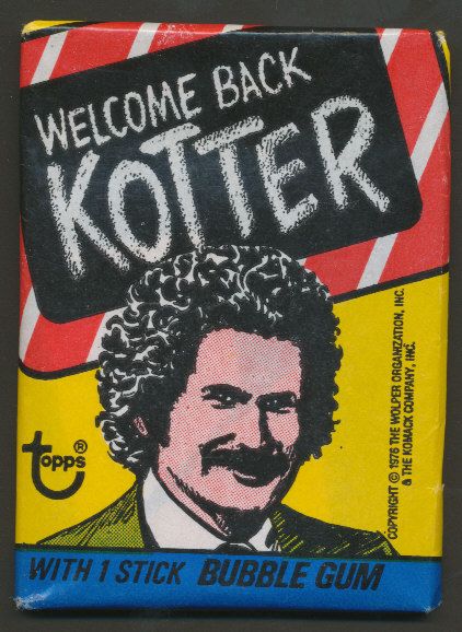 1976 Topps Welcome Back Kotter Unopened Wax Pack