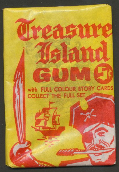 1962 Treasure Island Gum Unopened Wax Pack