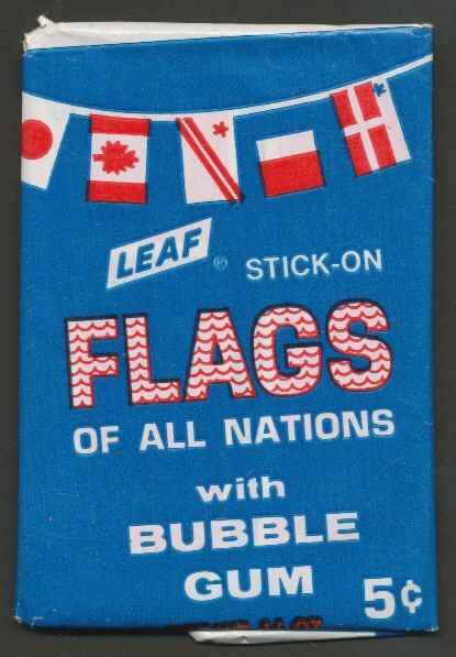 1960 Leaf Flags of all Nations Unopened Wax Pack