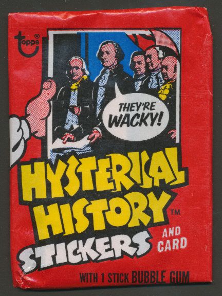 1976 Topps Hysterical History Unopened Wax Pack