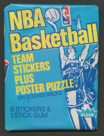 1978/79 Fleer Basketball Stickers Unopened Wax Pack