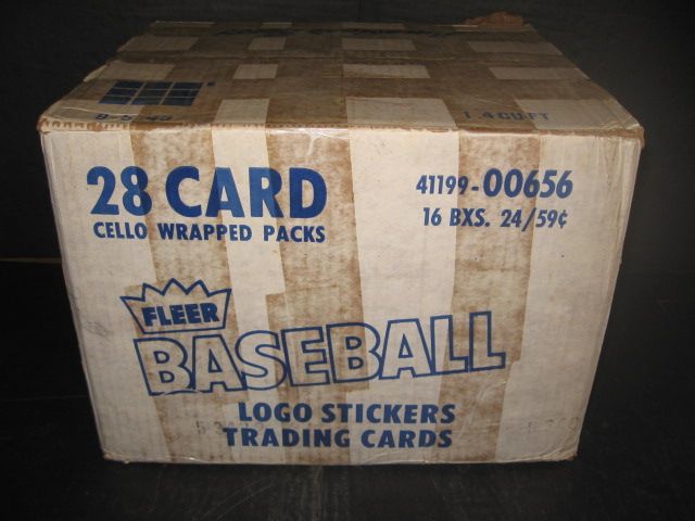 1986 Fleer Baseball Cello Case (16 Box)