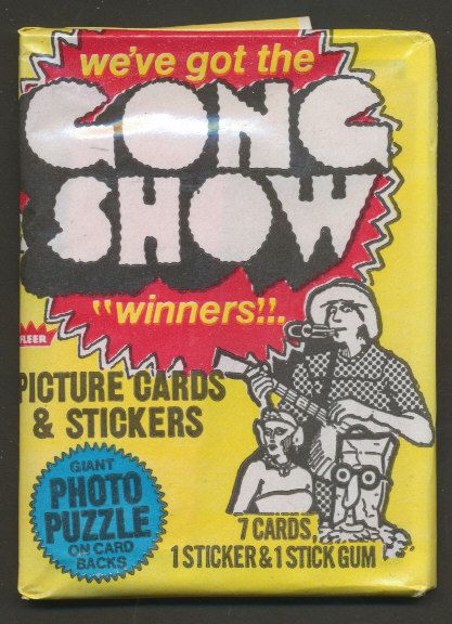1977 Fleer Gong Show Unopened Wax Pack