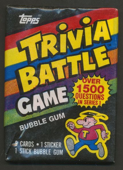 1984 Topps Trivia Battle Unopened Wax Pack