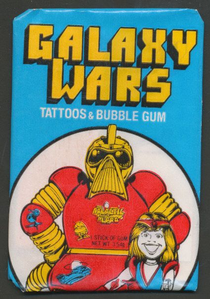 1973 Donruss Galaxy Wars Tattoos Unopened Wax Pack