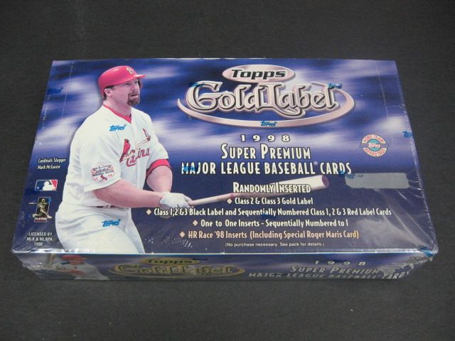 1998 Topps Gold Label Baseball Box (HTA)