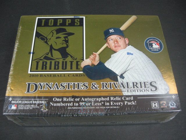 2010 Topps Tribute Dynasties & Rivalries Baseball Box (Hobby)