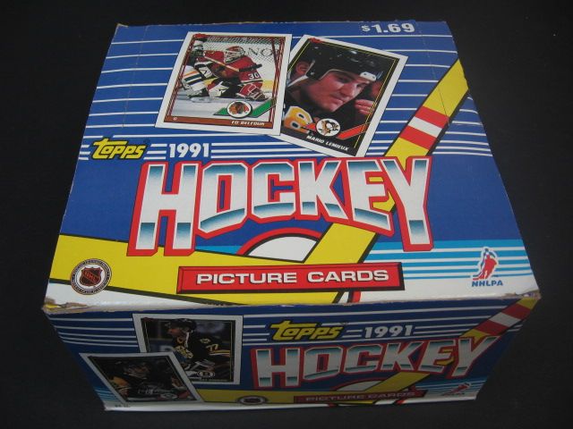 1991/92 Topps Hockey Jumbo Pack Box