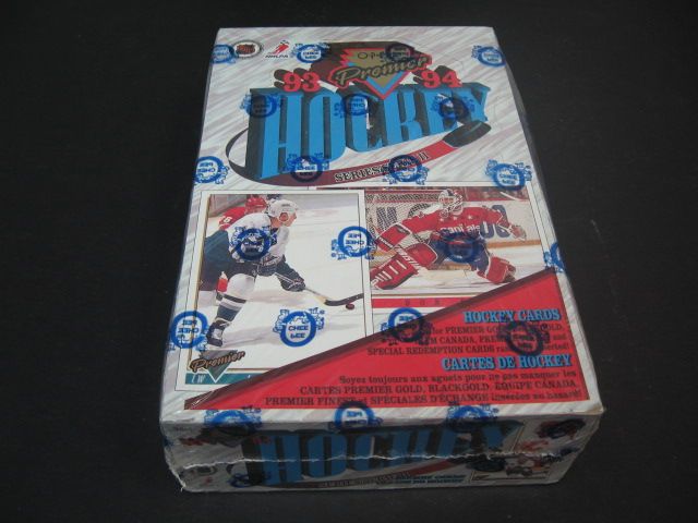 1993/94 OPC O-Pee-Chee Premier Hockey Series 2 Box