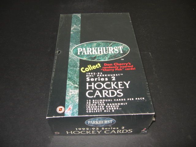 1992/93 Parkhurst Hockey Series 2 Box