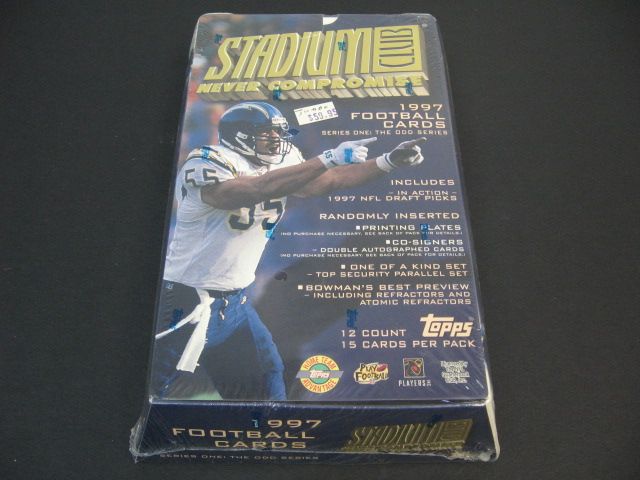 1997 Topps Stadium Club Football Series 1 Jumbo Box (HTA)