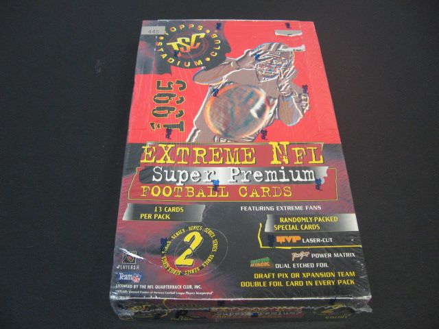 1995 Topps Stadium Club Football Series 2 Box (Retail) (24/13)