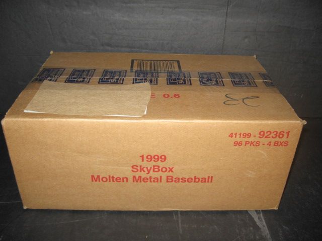 1999 Skybox Molten Metal Baseball Case (Hobby) (4 Box)