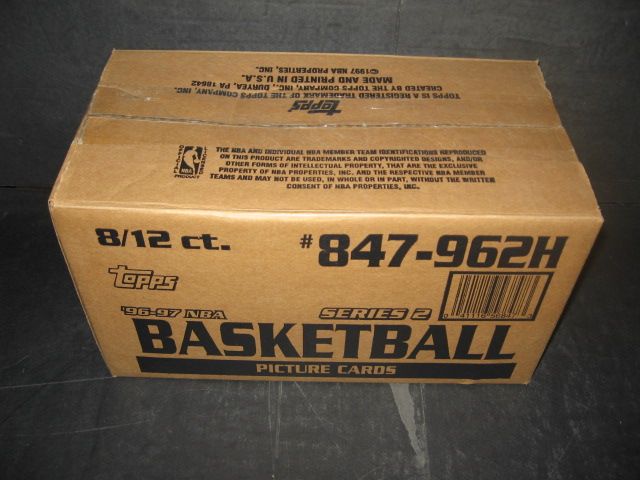 1996/97 Topps Basketball Series 2 Jumbo Case (Hobby) (8 Box)