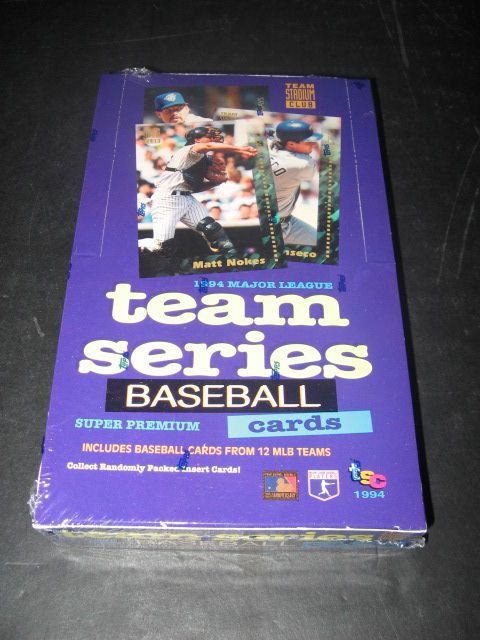 1994 Topps Stadium Club Baseball Team Series Box