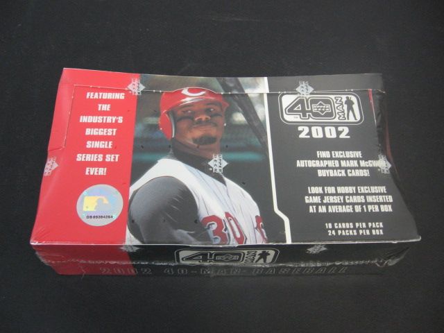 2002 Upper Deck Baseball 40 Man Box (Hobby)