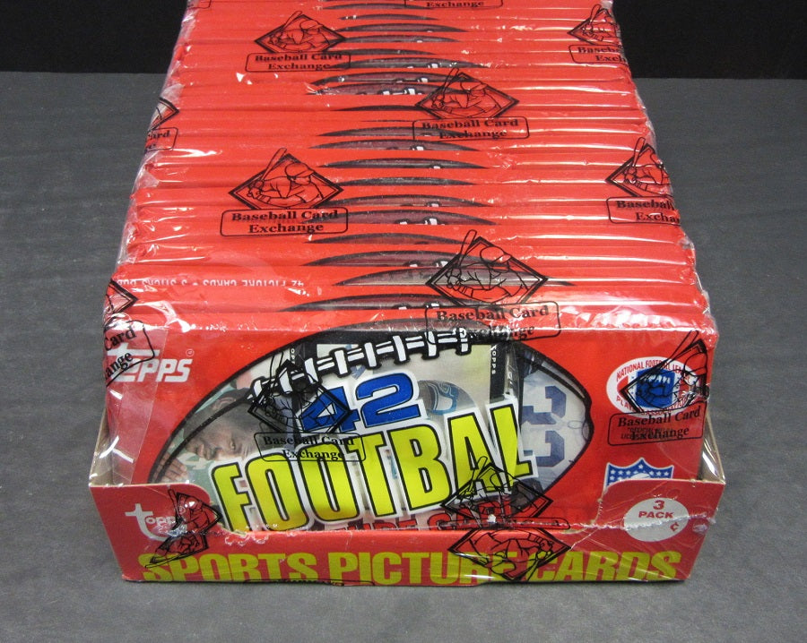 1985 Topps Football Unopened Grocery Rack Pack Box (BBCE)