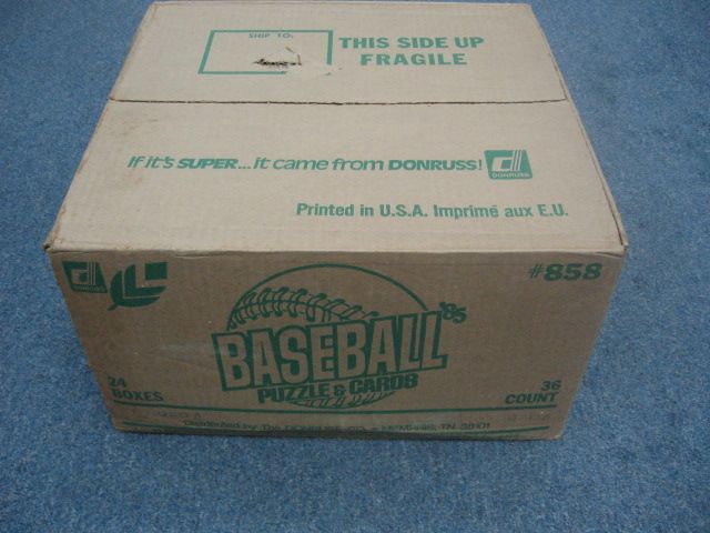 1985 Donruss Leaf Baseball Unopened Wax Case (24 Box) (Sealed)