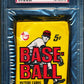 1968 Topps Baseball Unopened 6th Series Wax Pack PSA 7 F. Robinson Back