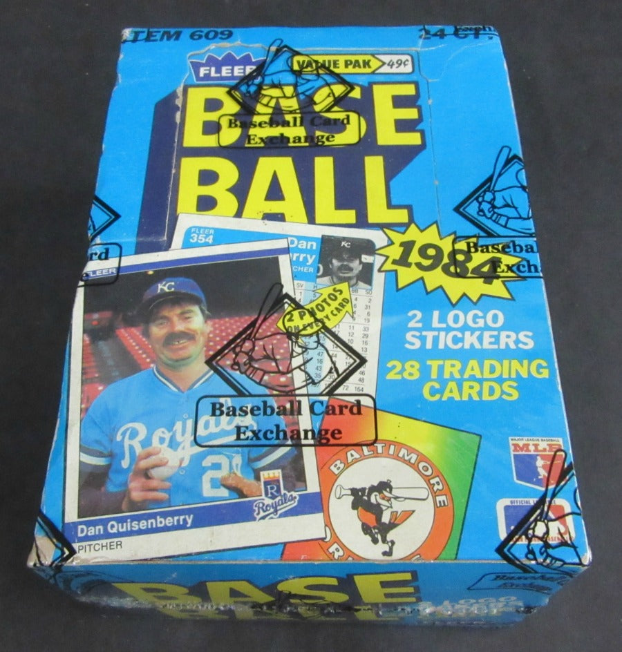 1984 Fleer Baseball Unopened Cello Box (BBCE)