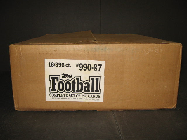1987 Topps Football Factory Set Case (16 Sets)