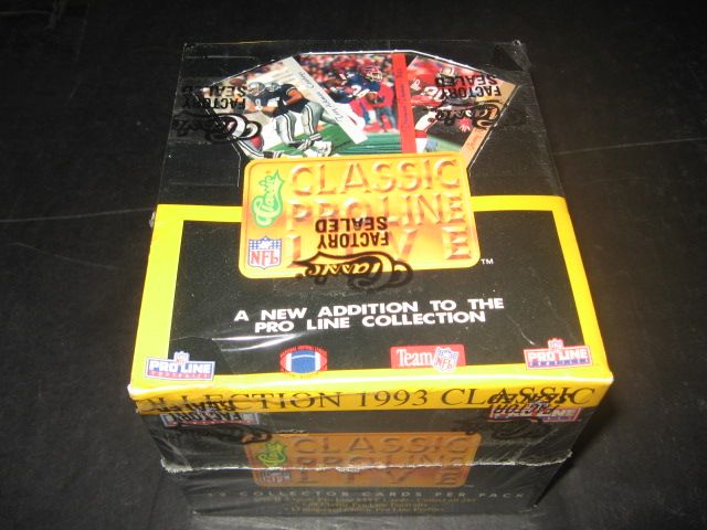 1993 Classic Pro Line Live Football Box