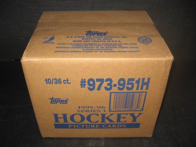 1995/96 Topps Hockey Series 1 Case (Hobby) (10 Box)