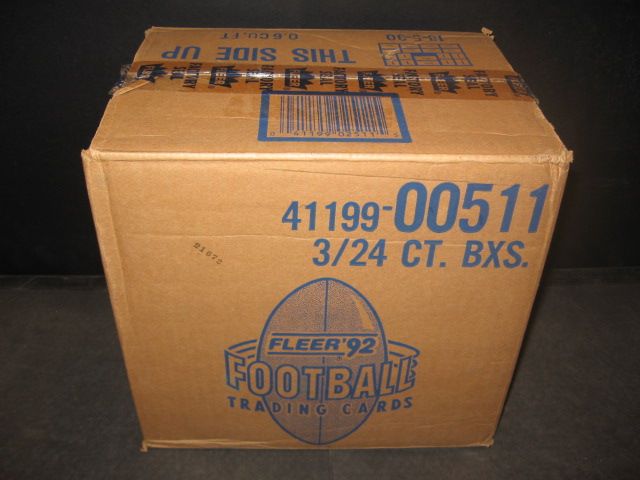 1992 Fleer Football Rack Case (3 Box)