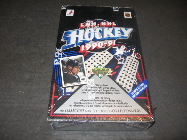 1990/91 Upper Deck Hockey Low Series Box (French) (36/12)