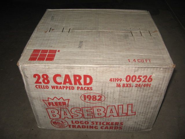 1982 Fleer Baseball Cello Case (16 Box)