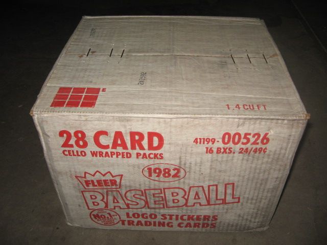 1982 Fleer Baseball Cello Case (16 Box) (Authenticate)