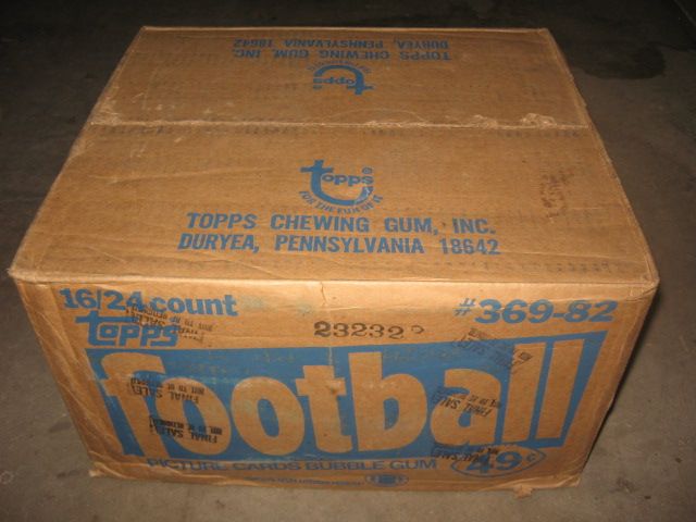 1982 Topps Football Cello Case (16 Box)