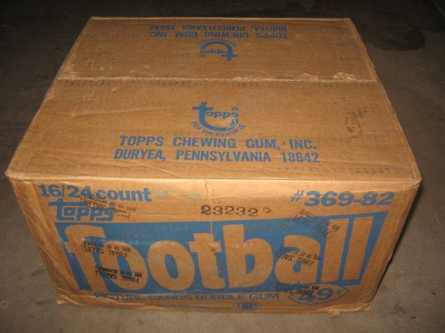 1982 Topps Football Cello Case (16 Box) (Authenticate)