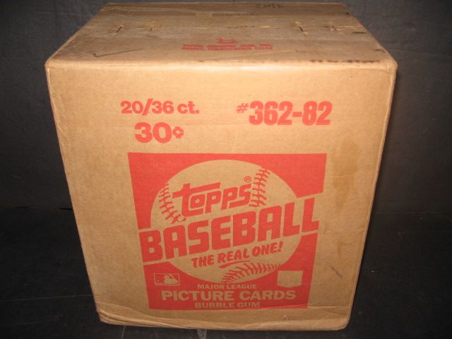 1982 Topps Baseball Unopened Wax Case (20 Box) (Sealed)