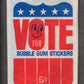 1972 Donruss Vote Unopened Wax Pack