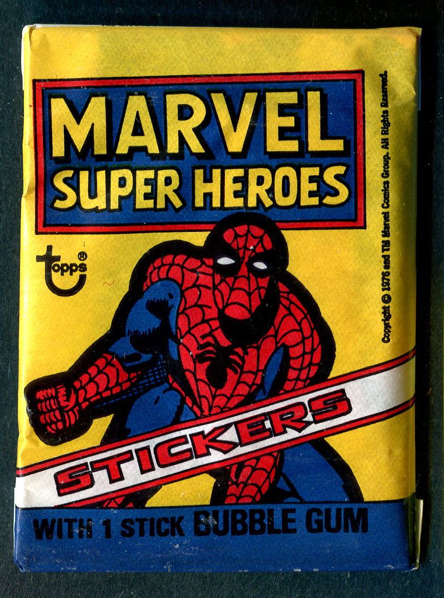 1976 Topps Marvel Super Heroes Unopened Wax Pack