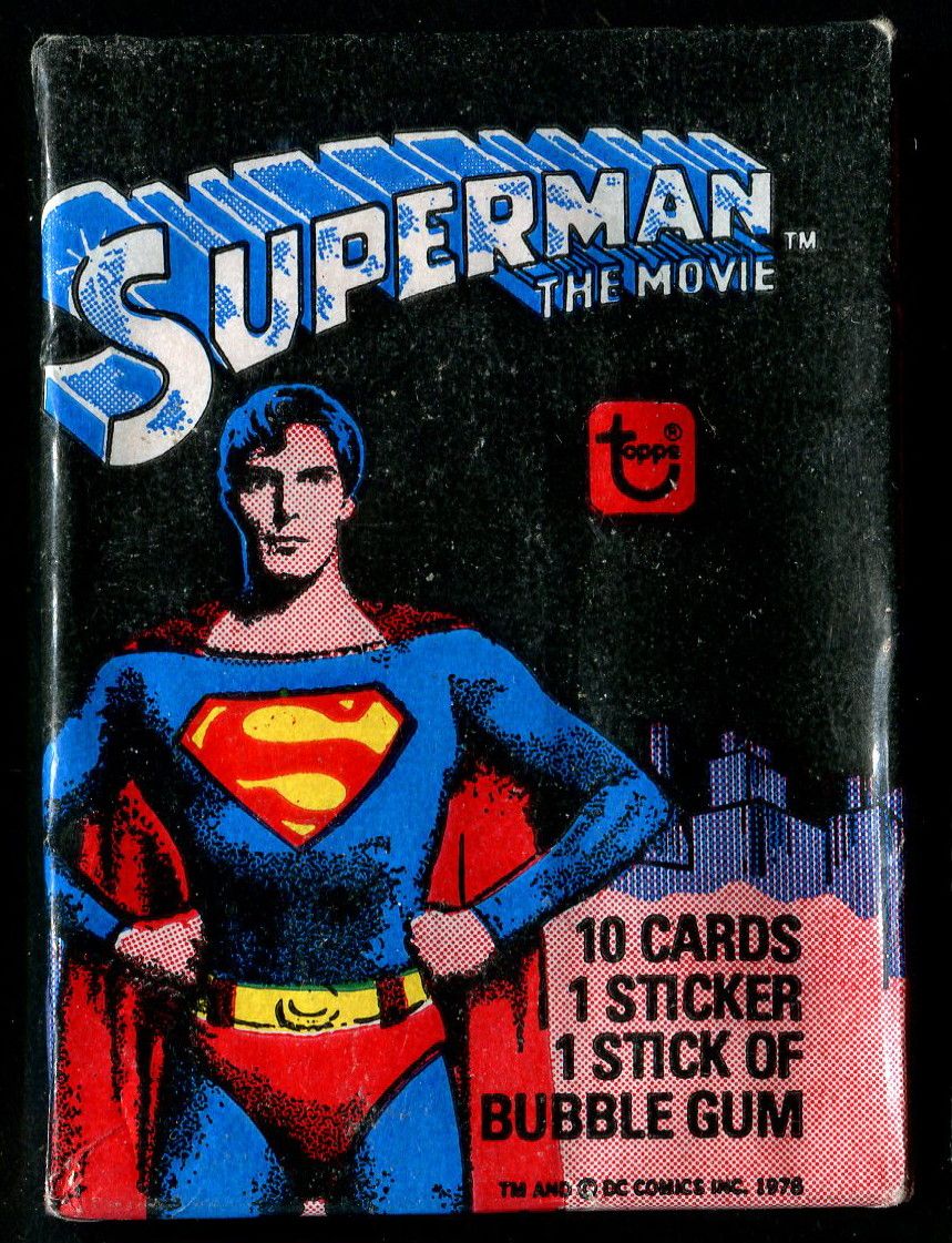 1978 Topps Superman The Movie Unopened Series 1 Wax Pack