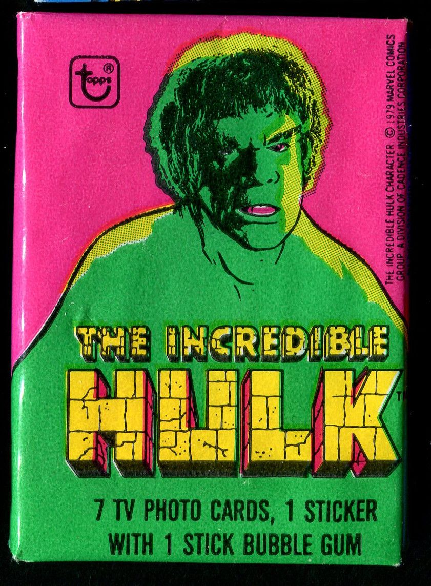 1979 Topps The Incredible Hulk Unopened Wax Pack