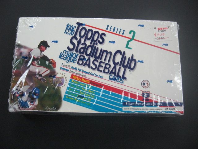 1996 Topps Stadium Club Baseball Series 2 Box (Retail) (24/8)