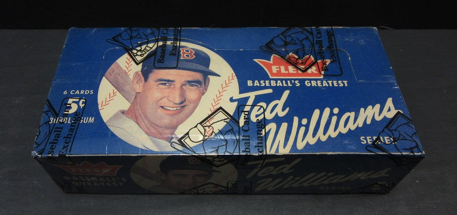 1959 Fleer Baseball Ted Williams Unopened 5 Cent Wax Box (6 Cards) (BBCE)
