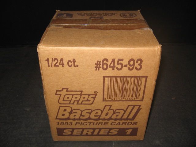 1993 Topps Baseball Series 1 Jumbo Box